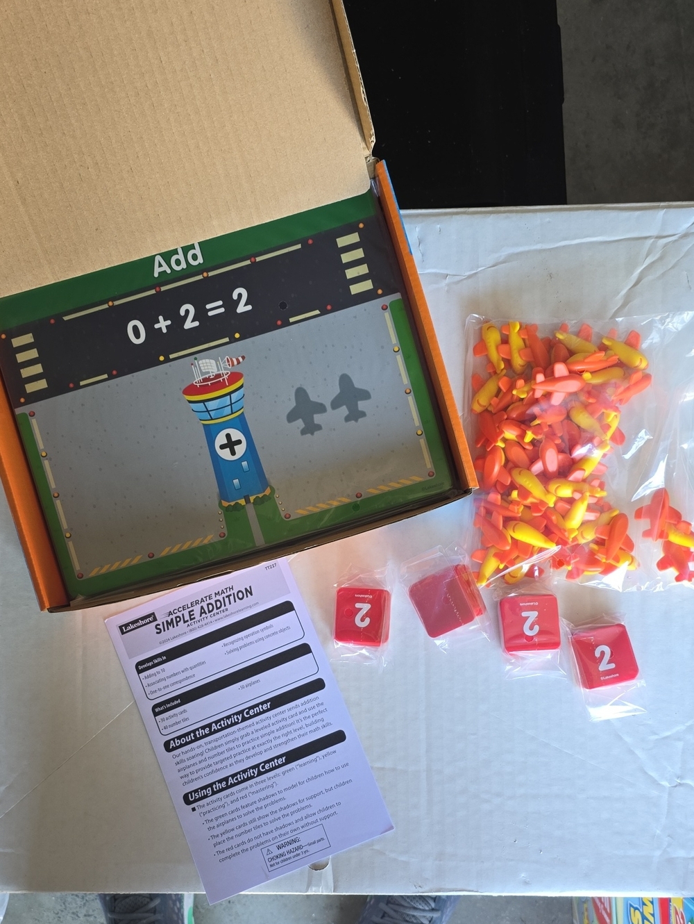 Simple Addition Activity Center Learning Toy - Yellow - Picture 2 of 2
